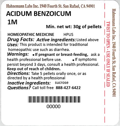 Acidum Benzoicum 1M 30g - Acidum Benzoicum 1M 30g